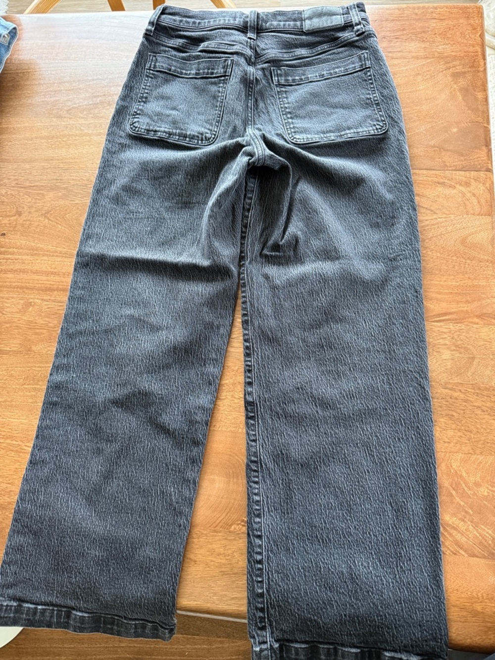 Madewell Emmet Wide-Leg Jeans High-Rise Straight Leg Women’s Jeans - Black - Picture 2 of 6